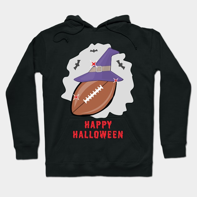 Happy Football Halloween - Funny Hoodie by DesignWood-Sport